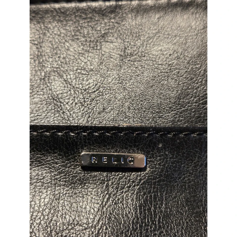 😎Relic Handbag Black Floral‎ Print Faux Leather Shoulder Bag